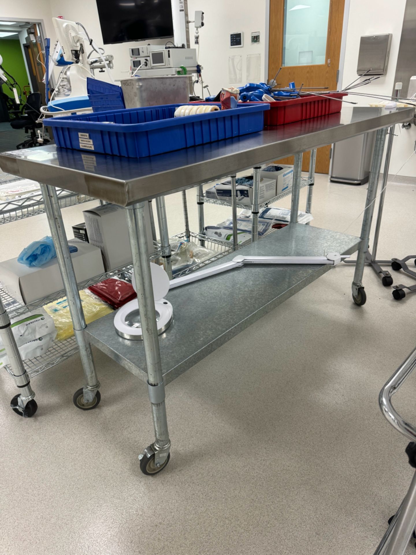 Stainless Steel Work Table w/ Contents