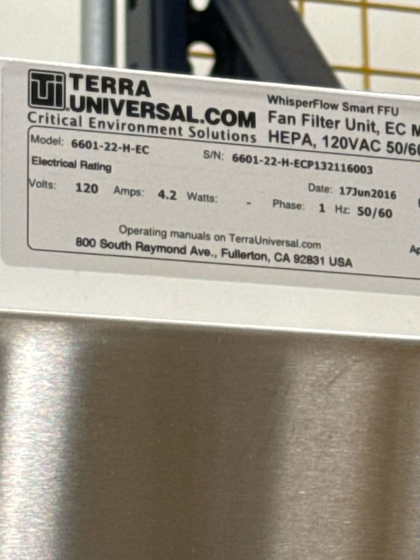 Terra Universal Fan Filter Hood w/ Work Desk - Image 4 of 5