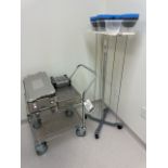 Uline Rolling Cart w/ Contents & Mobile Instrument Holder