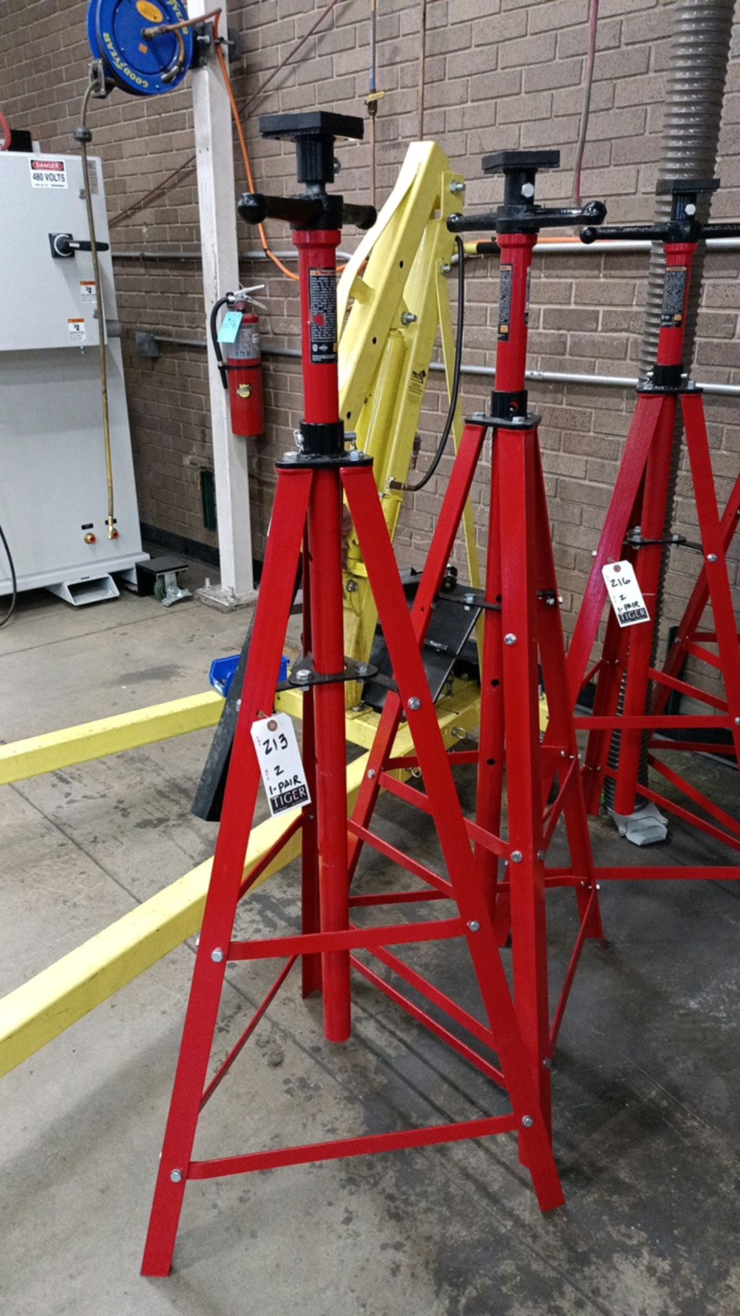 2-Ton High-Position Hoist Stands - Image 2 of 5