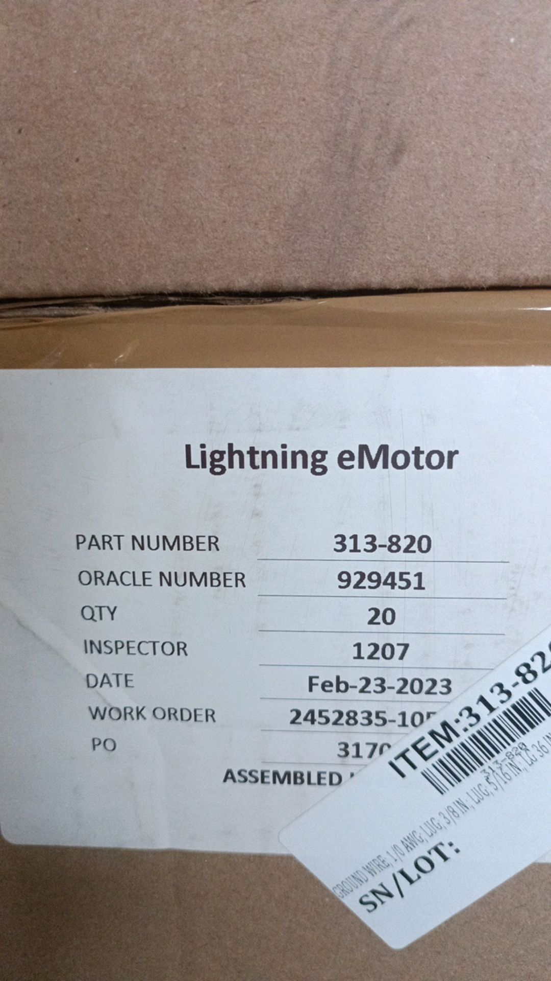 Lighting eMotor Parts Inventory - Image 19 of 21