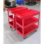 3-Shelf Steel Service Carts