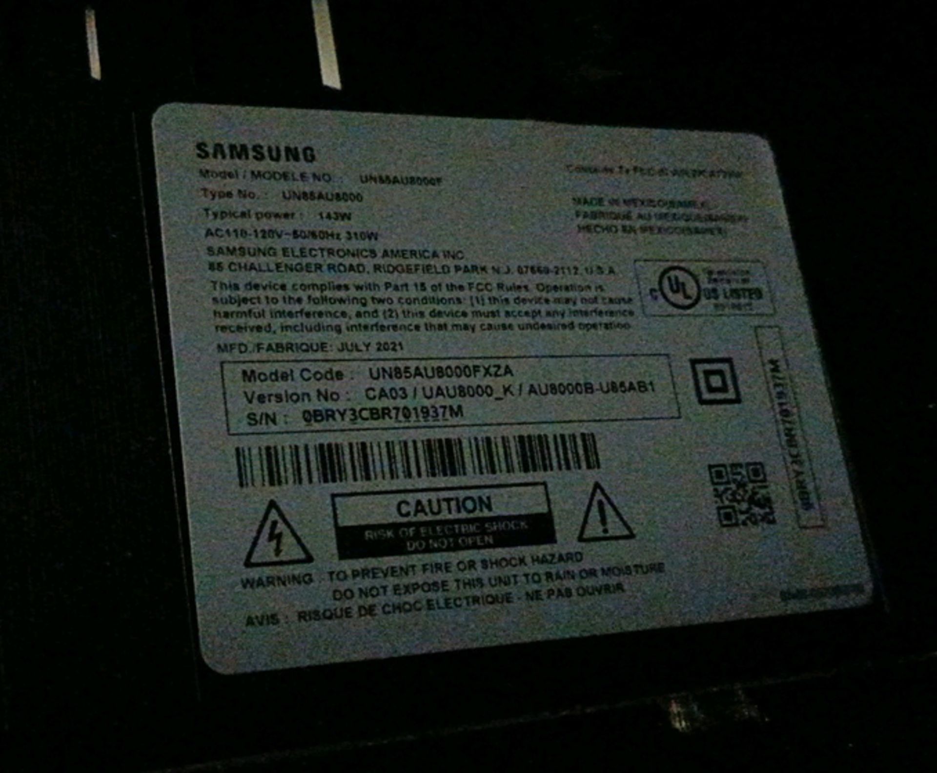 Samsung 85" 4k Smart TV - Image 3 of 3