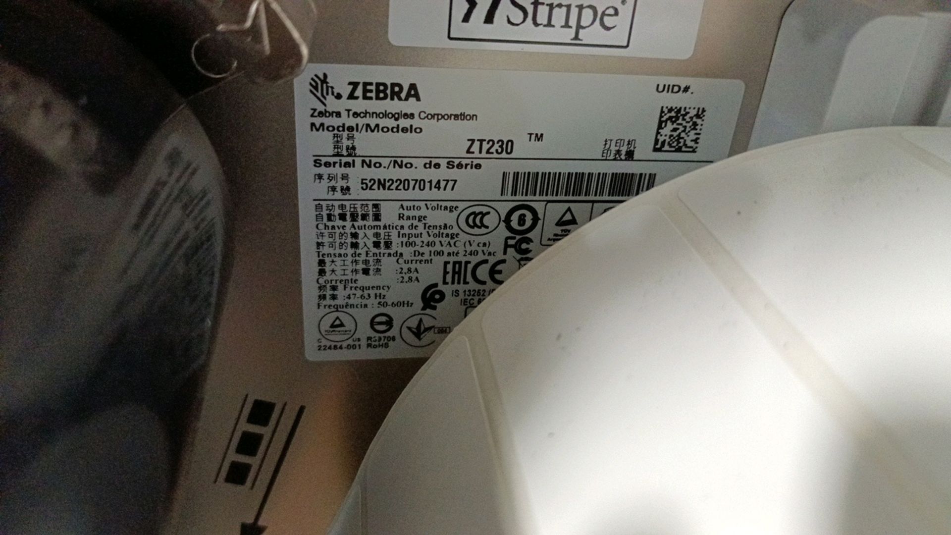Zebra Thermal Label Printer - Image 8 of 8