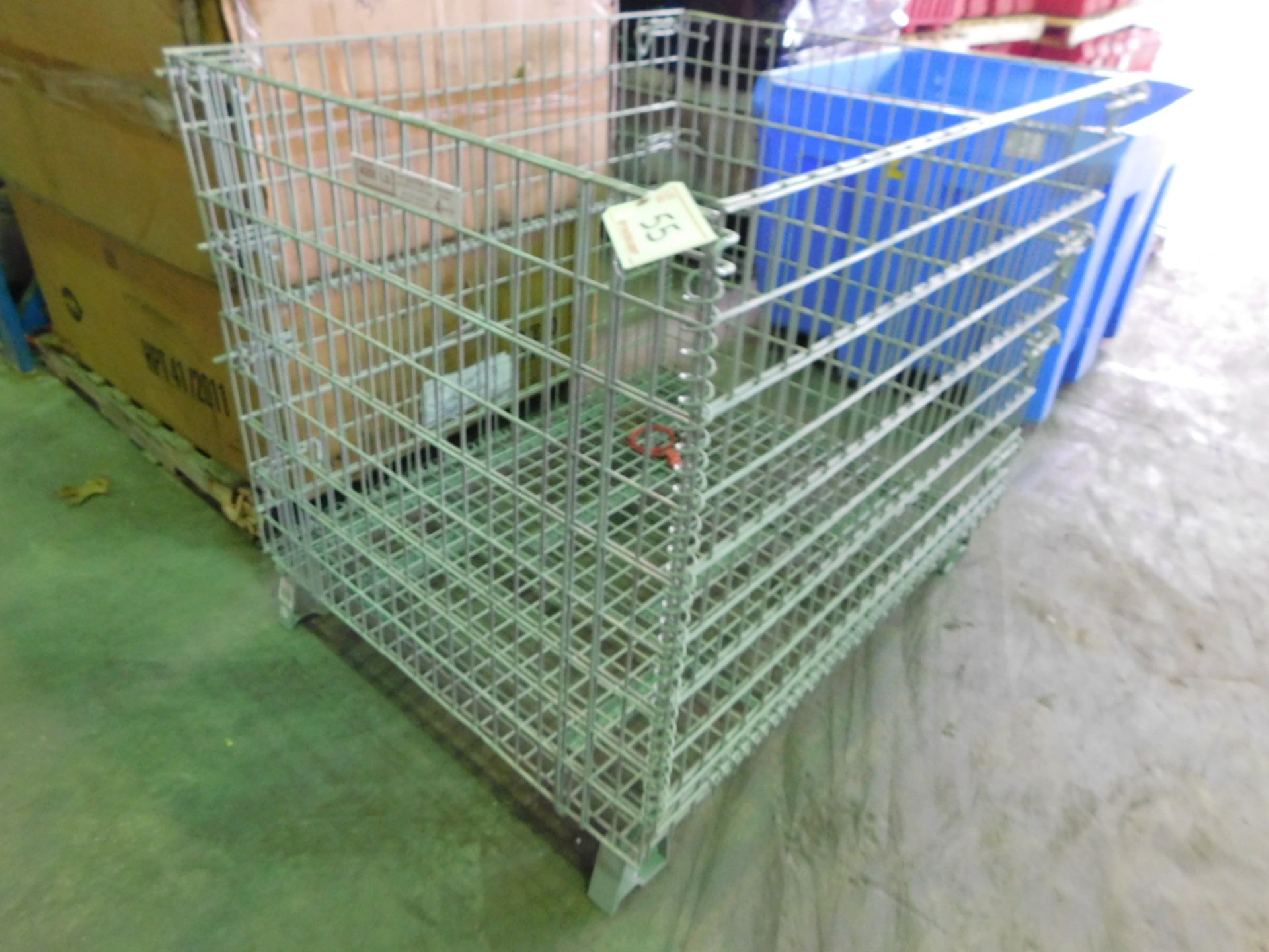 (12) GLOBAL 4000LB CAP. METAL WIRE TOTES