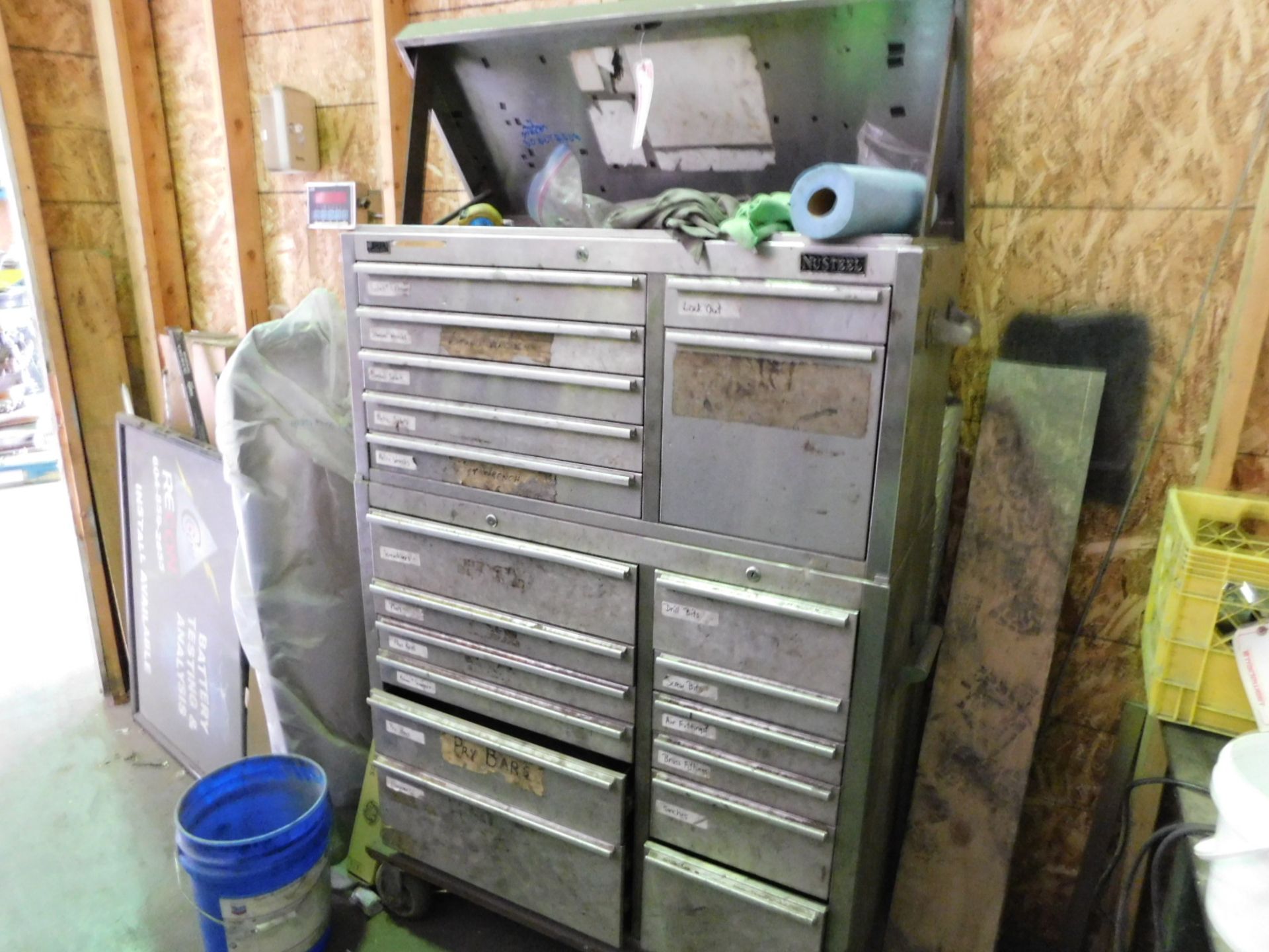 NU STEEL ROLLING TOOL CHEST W/ TOOL CONTENTS