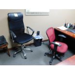 LOT OF EXECUTIVE SWIVEL TILT CHAIRS