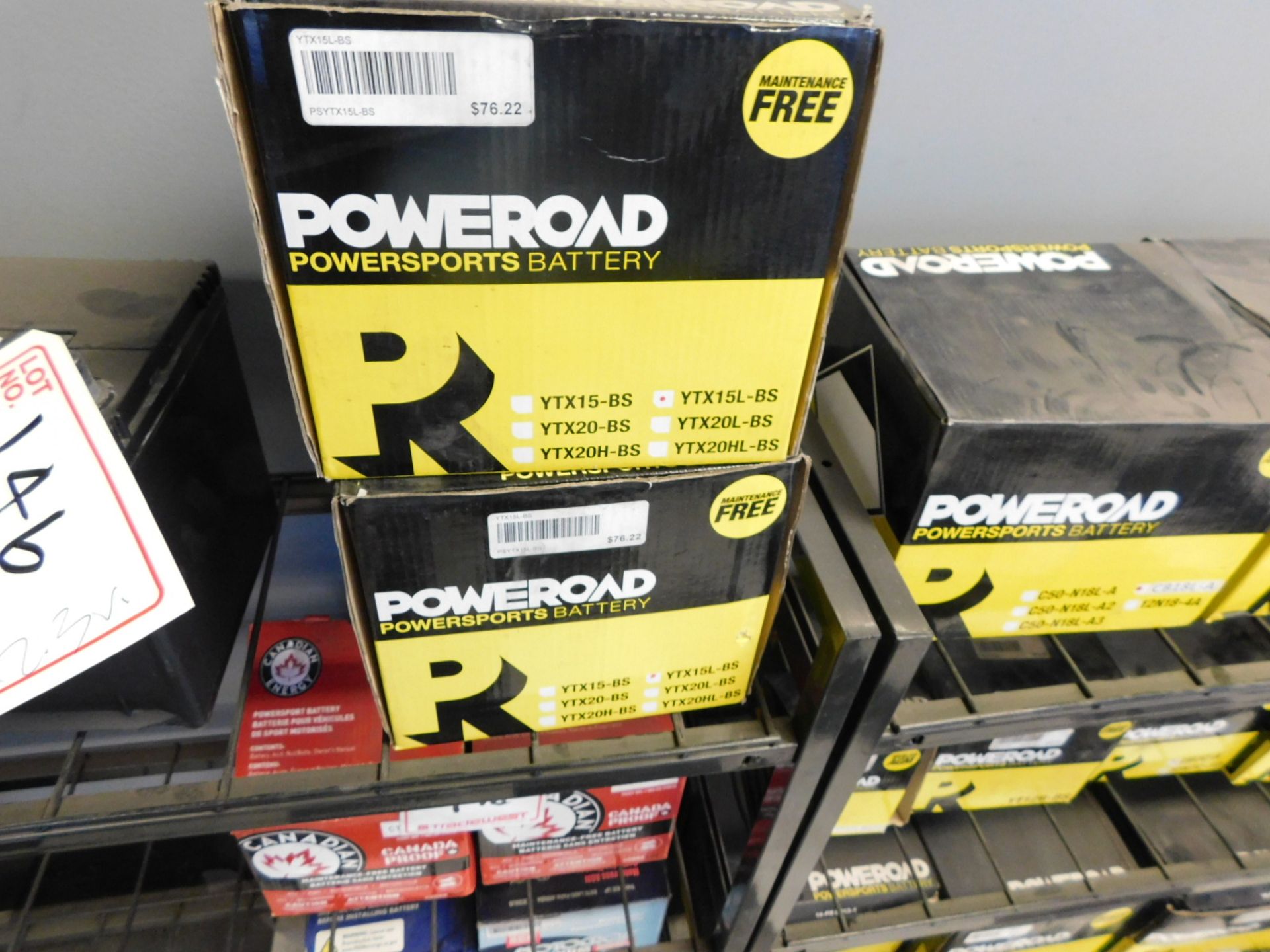 NEW POWERROAD POWERSPORT BATTERIES (APPROX 13) - Image 2 of 2