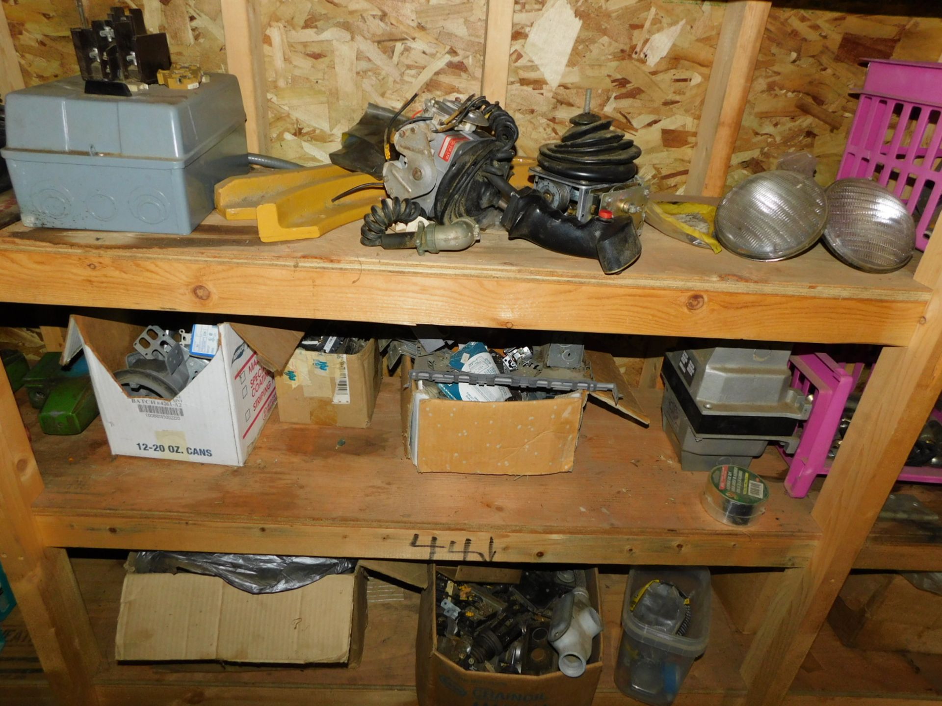 REMAINING SHELVES OF ASST MILL PARTS, ELECTRICAL, HYDRAULICS - Image 4 of 8