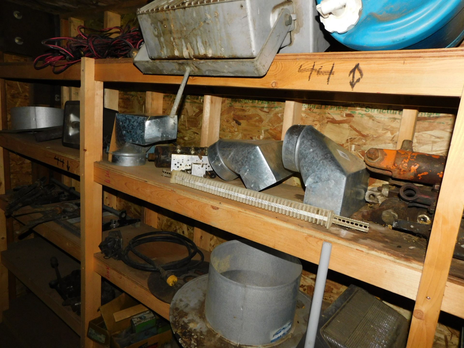 REMAINING SHELVES OF ASST MILL PARTS, ELECTRICAL, HYDRAULICS - Image 7 of 8
