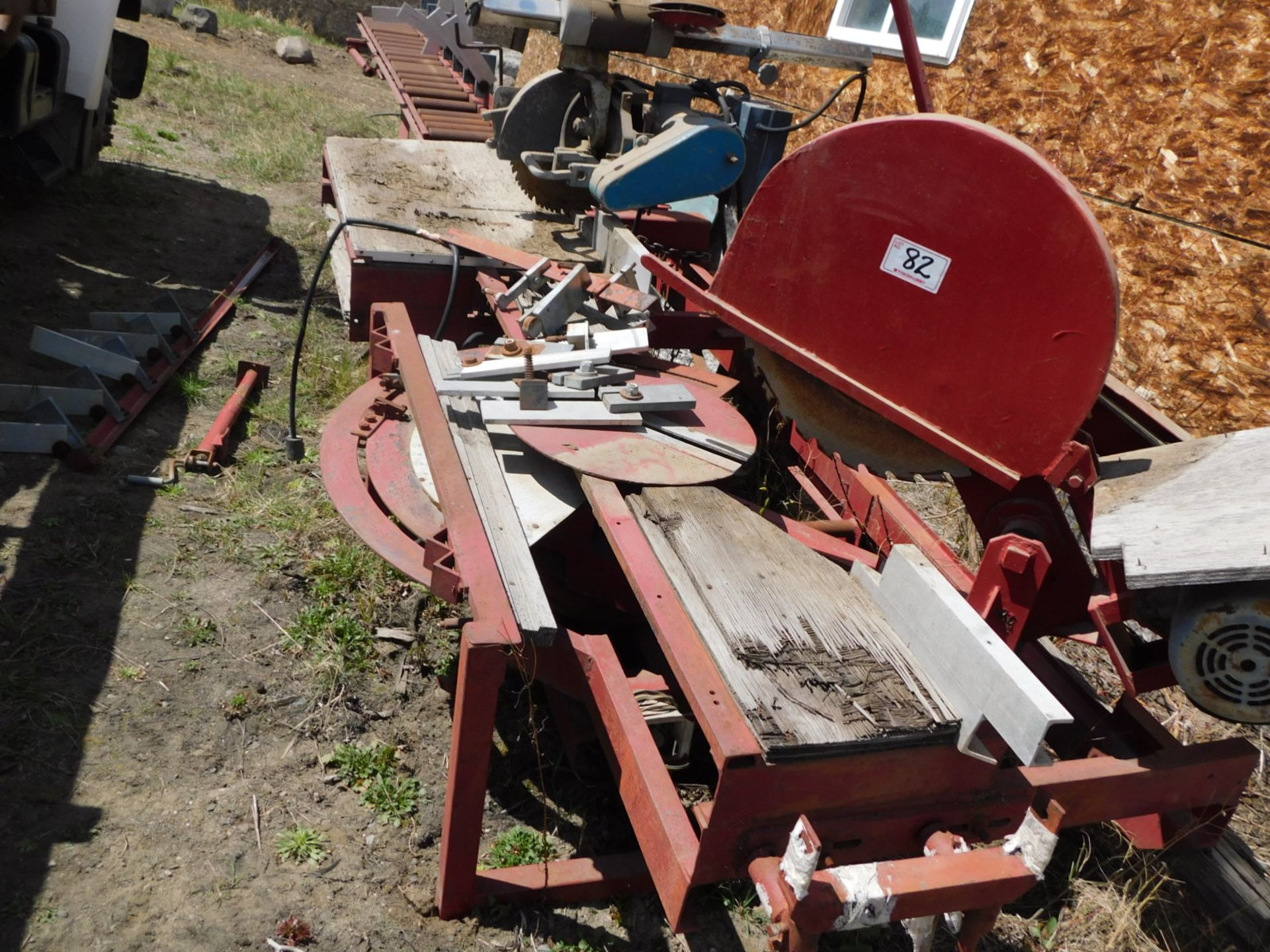 SPEED CUT TRAILER MOUNTED DOUBLE CUT SYSTEM MITRE CUT RADIAL ARM & MITRE CUT S/W, 5HP, 208/230V, - Image 5 of 8