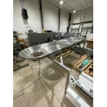 Syntron Stainless Steel Vibratory Feeding Conveyor,Model#FH24-C, serial#T106497 order#T222905, 445