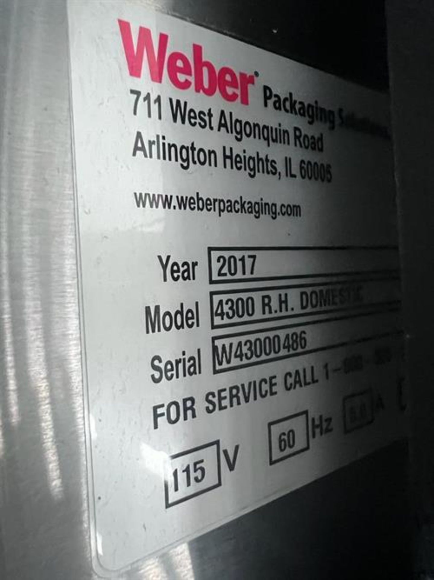 Weber Model 4300 Pro Apply Labeler and Printer - Image 7 of 11