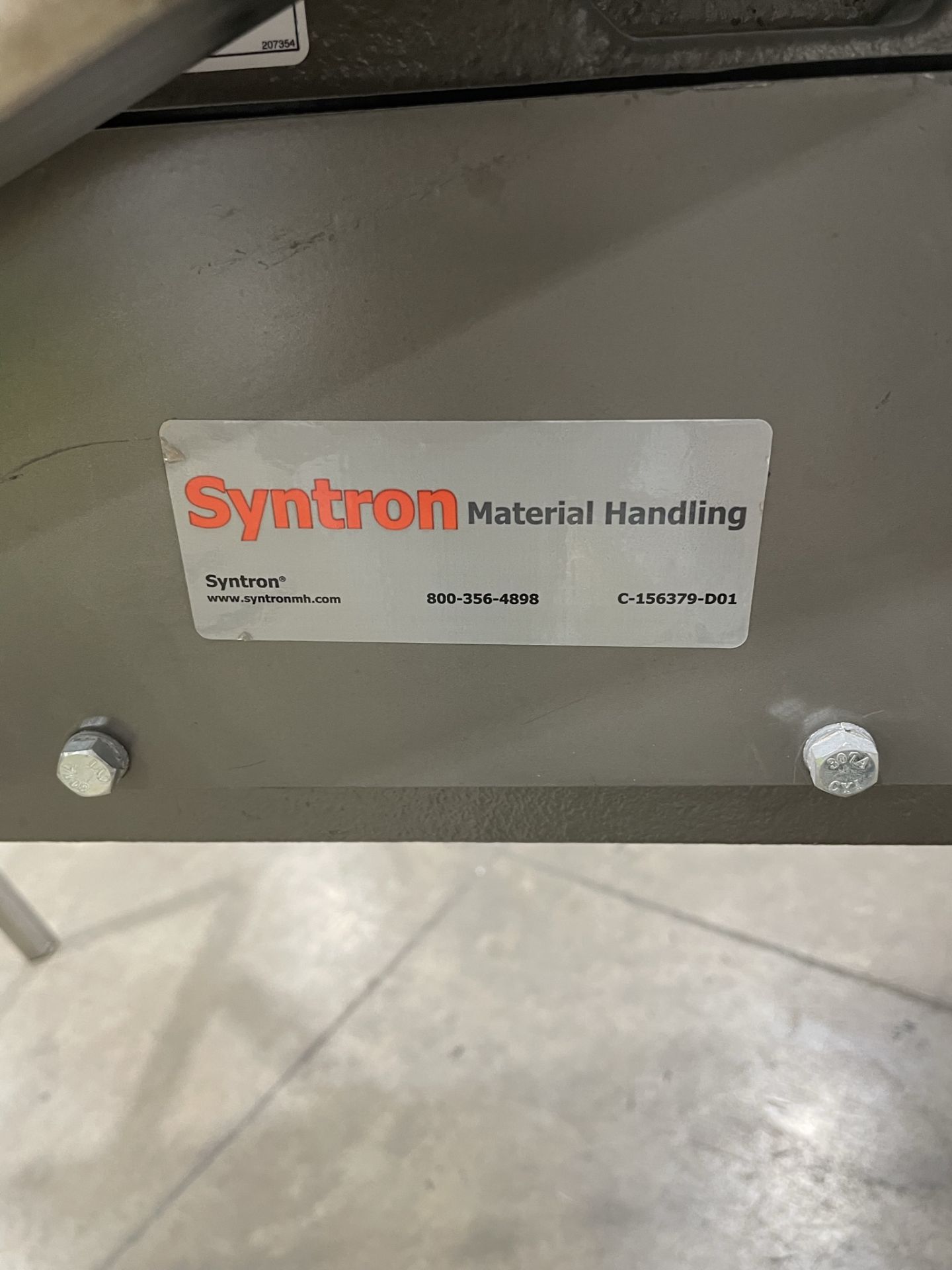 Syntron Stainless Steel Vibratory Feeding Conveyor,Model#FH24-C, serial#T106497 order#T222905, 445 - Image 4 of 6