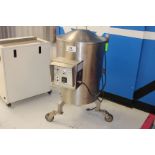 Savage 125 Stainless Steel water jacketed and agitated Chocolate Melter on wheels, electric