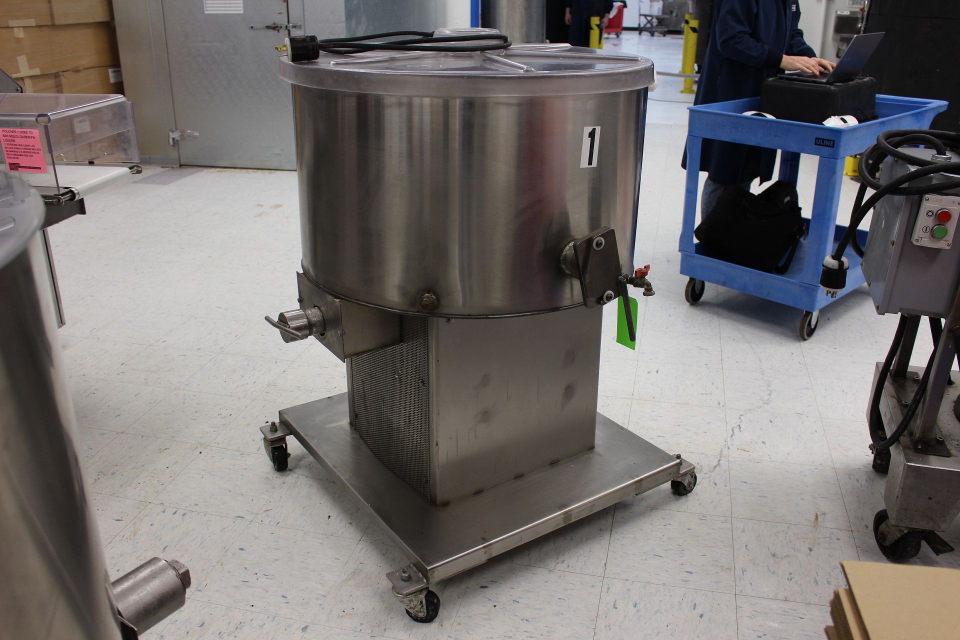 Chocolate Concepts 400-lb Stainless Steel Water Jacketed and Agitated Chocolate Melter with (2) - Image 2 of 3
