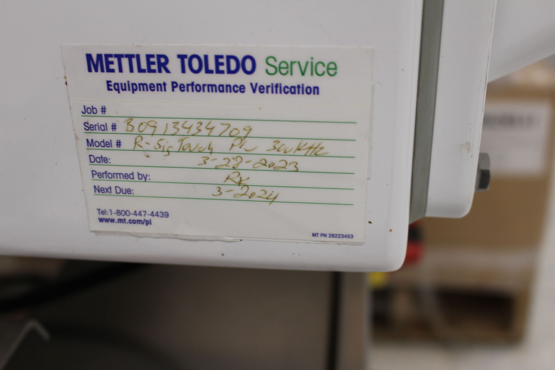 Mettler Toledo Safeline Metal Detector with 8" wide x 1.75" tall opening (height from belt to top of - Image 2 of 3