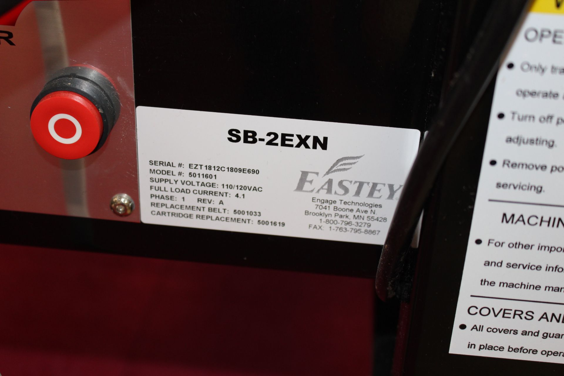 Eastey model#5001643 Case Former serial#EZT1812C1712R541, 80 psi compressed air with Eastey model - Image 2 of 5