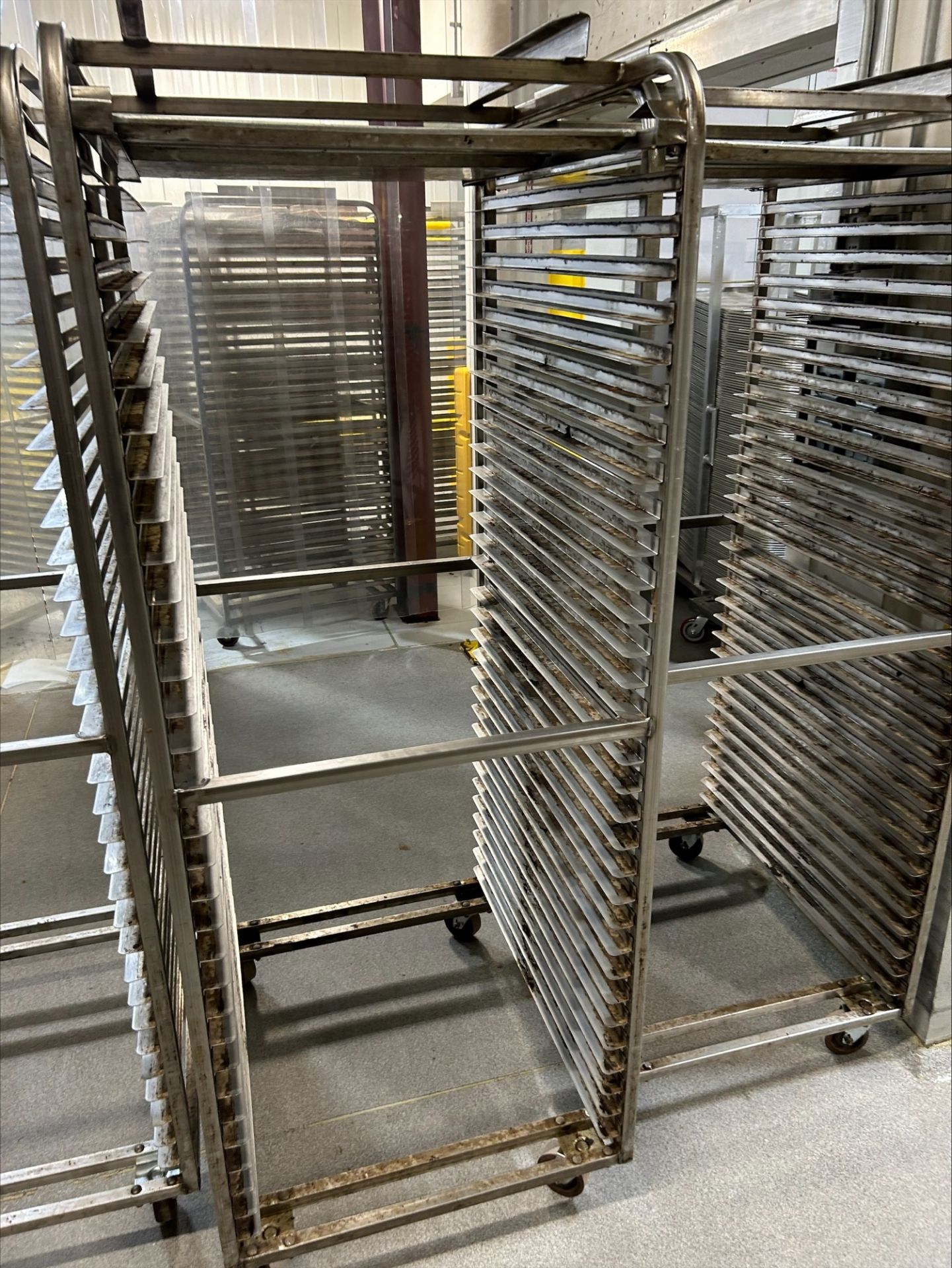 (5) Double Racks for Empire Ovens. Simple rigging no fee. Skidding is additional.