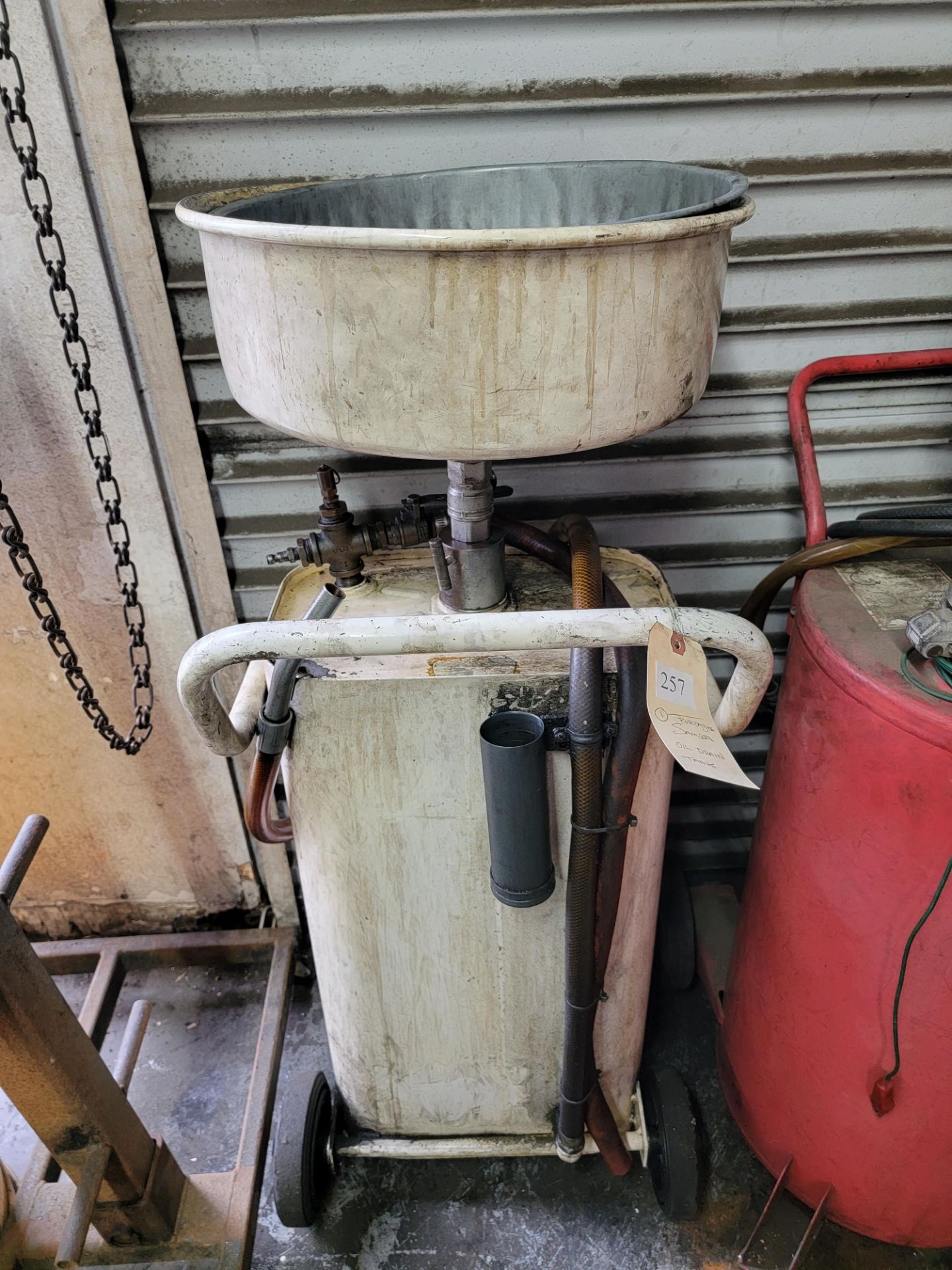 PORTABLE SAMSON OIL DRAIN TANK