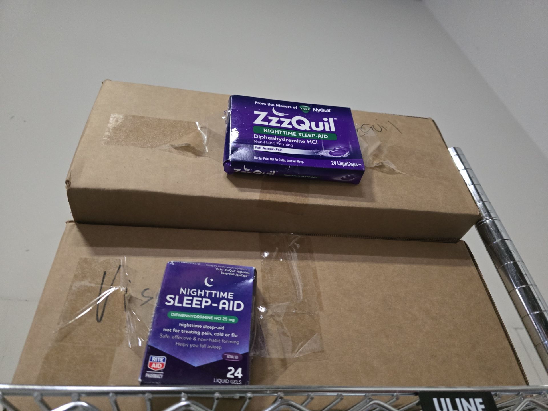 ASST CALCIUM, EXTRACTS , ZQUIL AND SUPPLIES (NO MACHINE PARTS) - Image 6 of 7