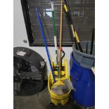 ASST JANITORAL SUPPLIES - MOP BUCKET BROOMS MOPS (NO TRASH CANS)