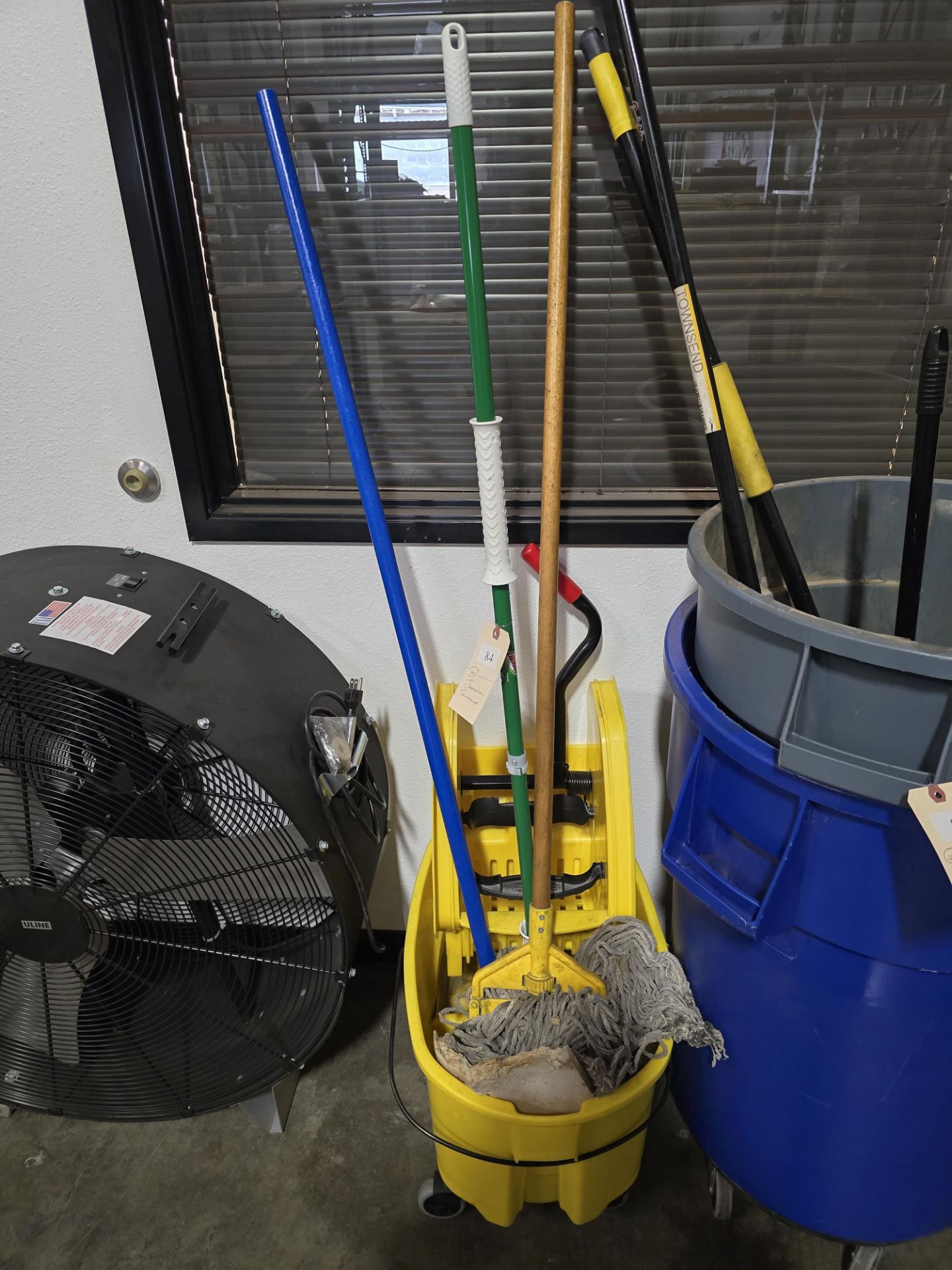 ASST JANITORAL SUPPLIES - MOP BUCKET BROOMS MOPS (NO TRASH CANS)