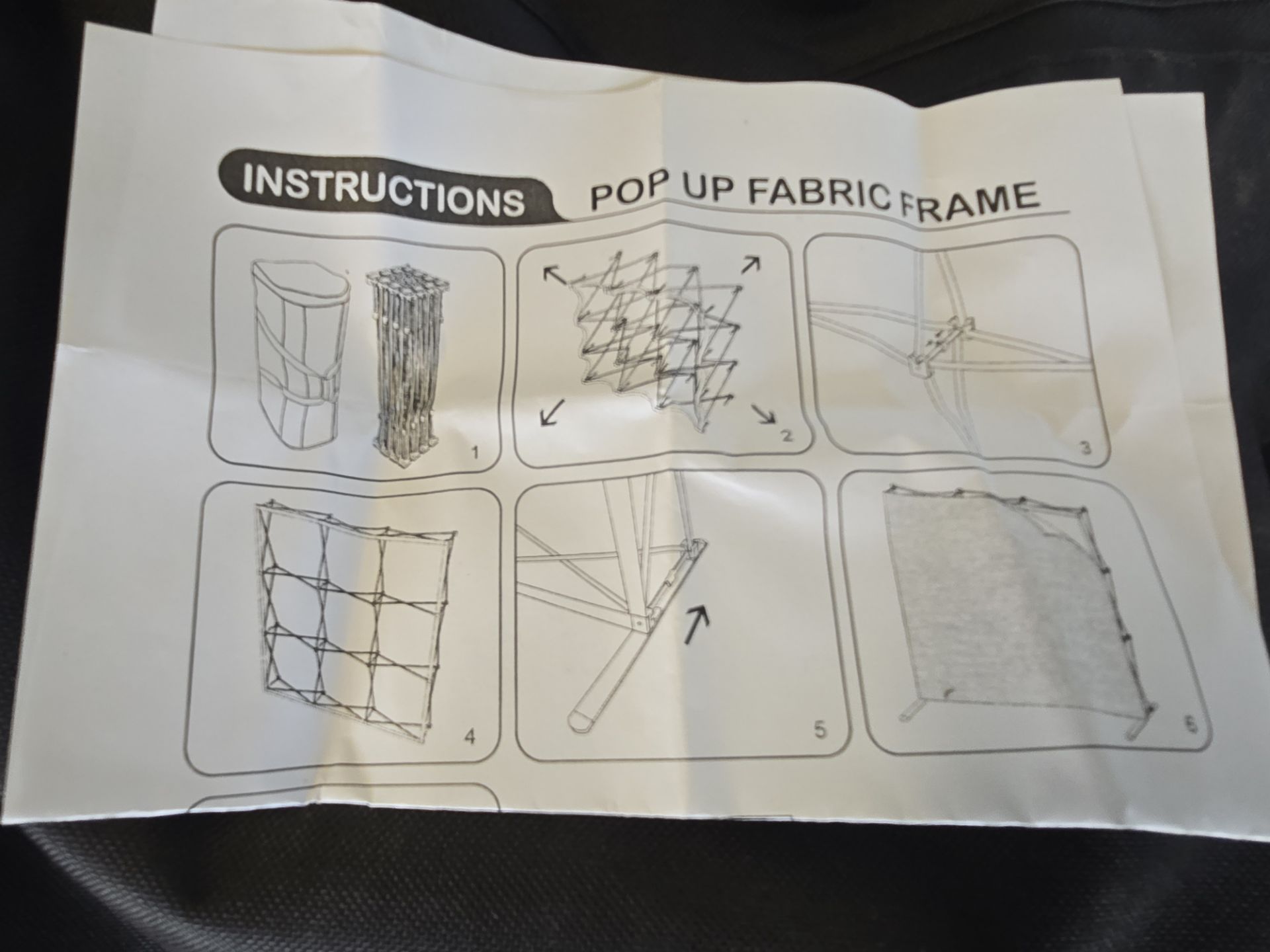POP UP FABRIC FRAME - Image 2 of 2
