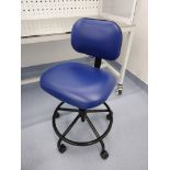 BLUE LAB STOOL