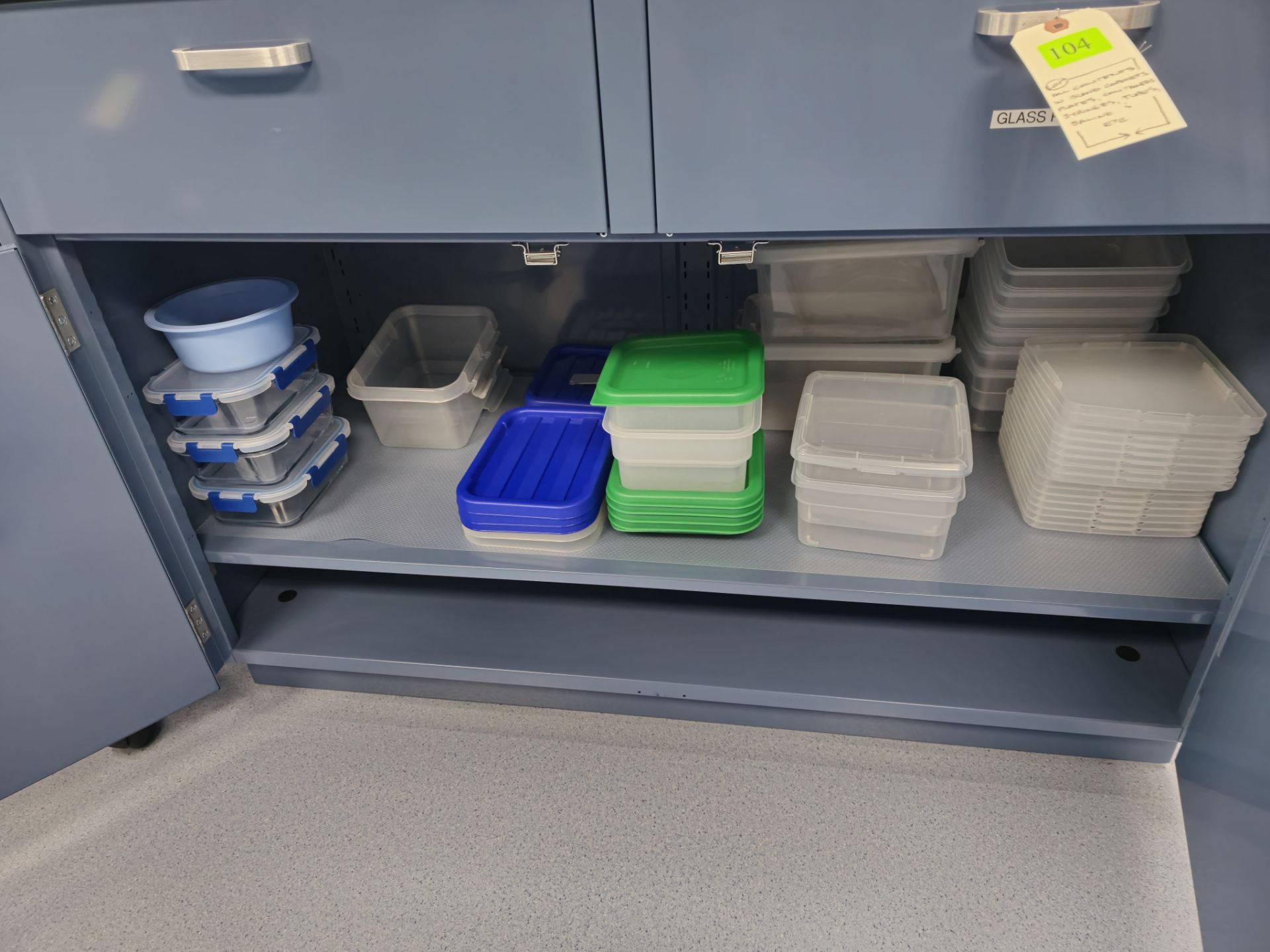 ALL CONTENTS IN ISLAND CABINETS PLATES, CONTAINERS, SYRINGES, TUBES, SALINE & MORE - Image 3 of 6