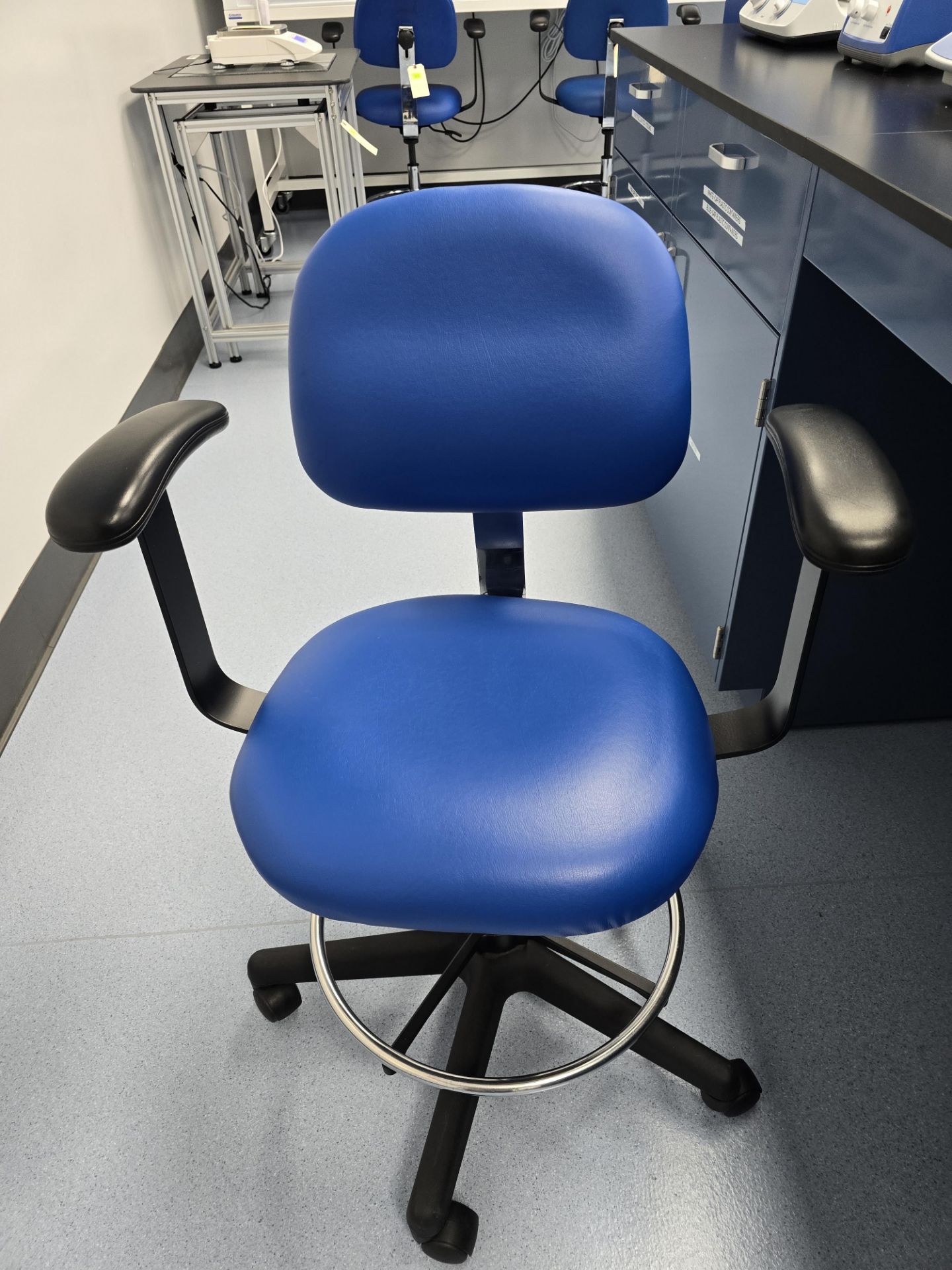 BLUE LAB STOOL