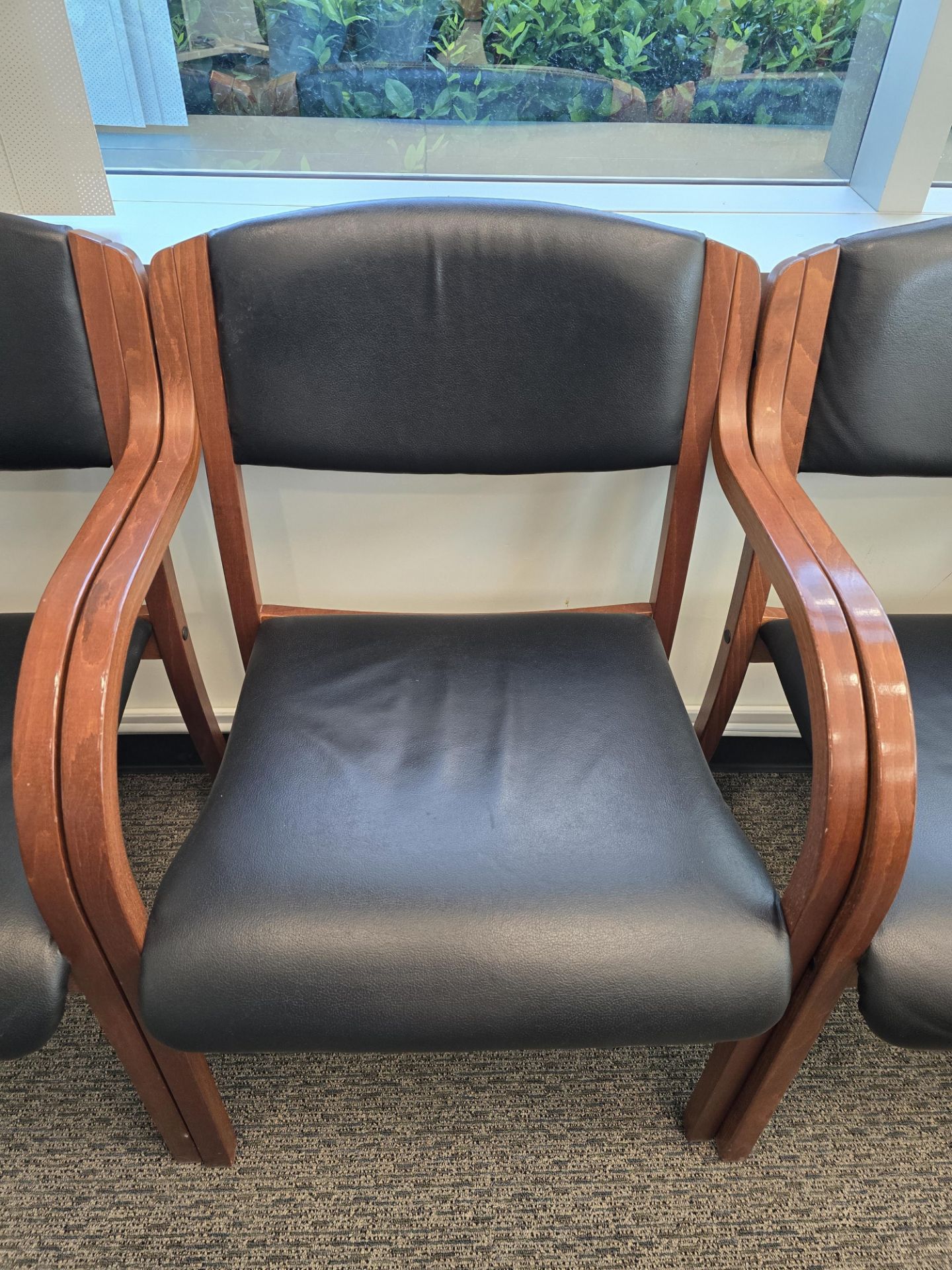 BLACK & BROWN CHAIRS - Image 2 of 2
