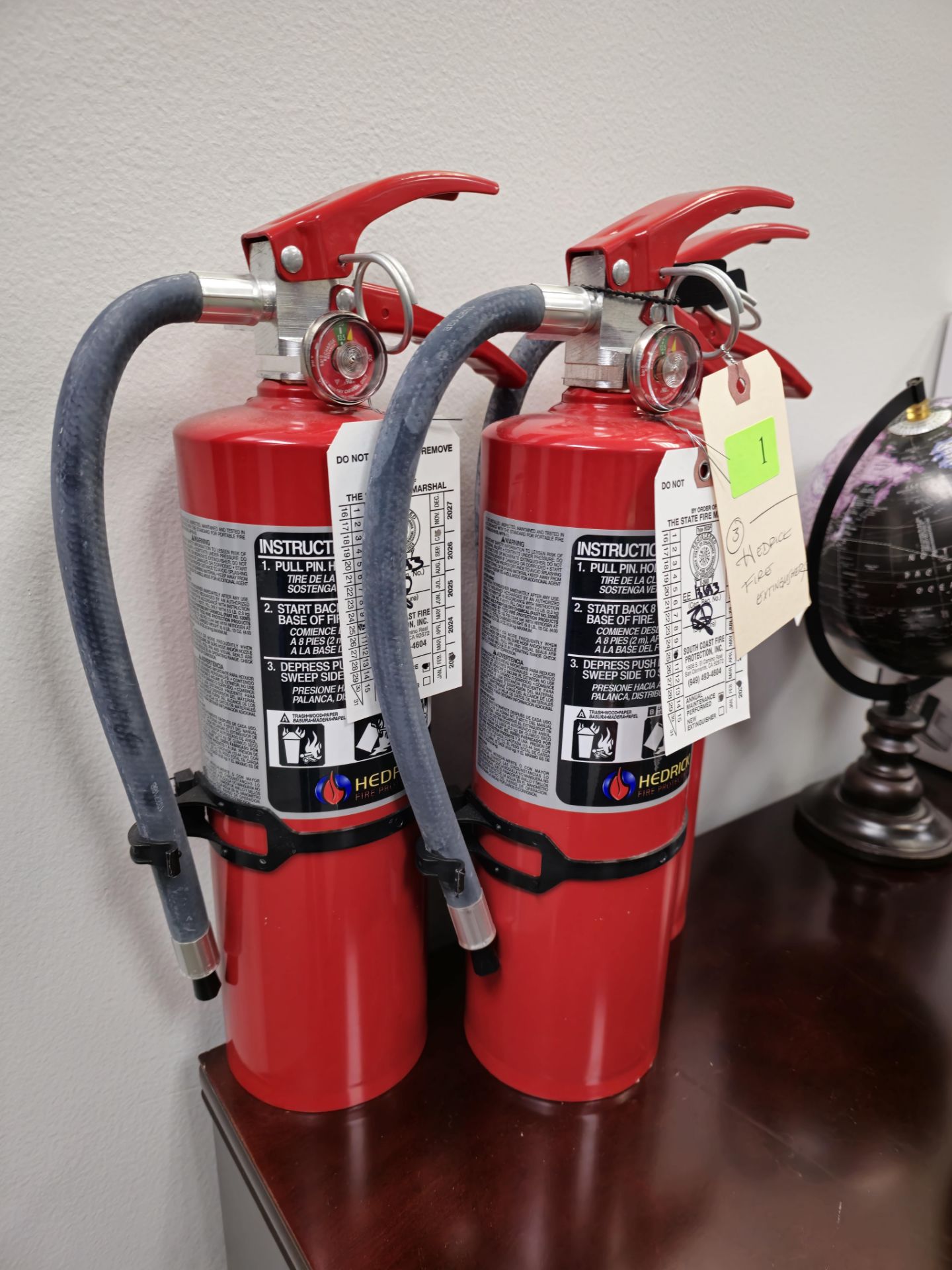 HEDRICK FIRE EXTINGUISHERS - Image 2 of 2