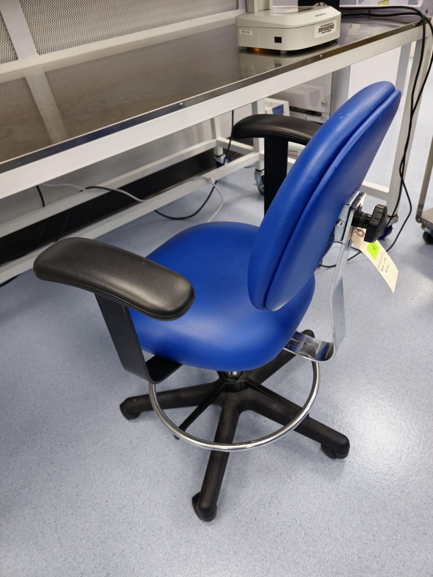 BLUE LAB STOOL - Image 2 of 2