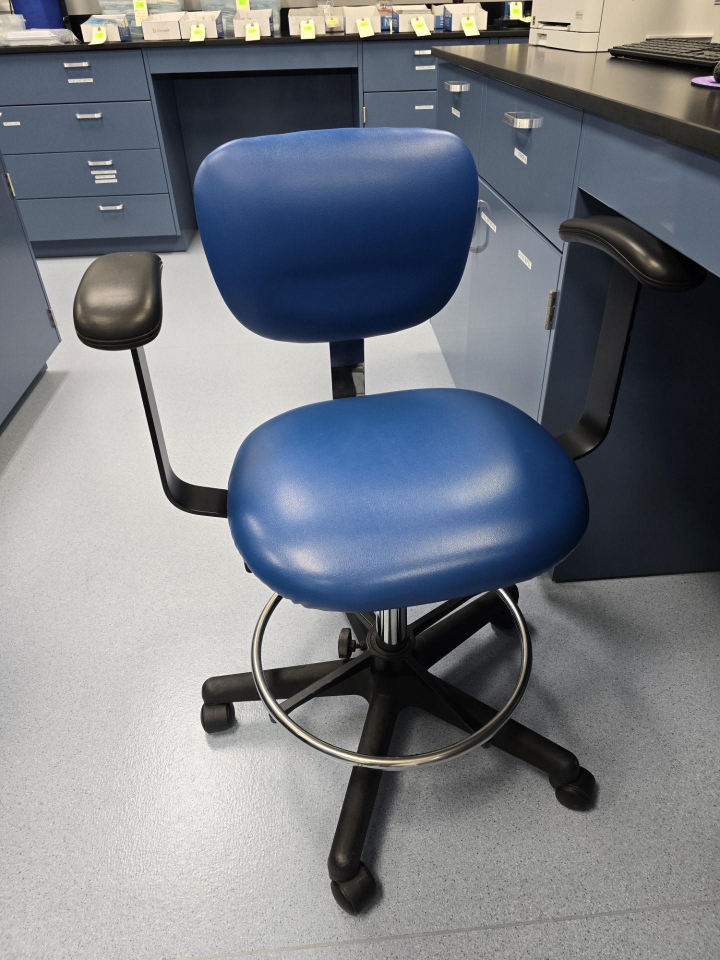 BLUE LAB STOOL