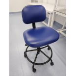 BLUE LAB STOOL