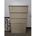 BEIGE LATERAL FILE CABINET