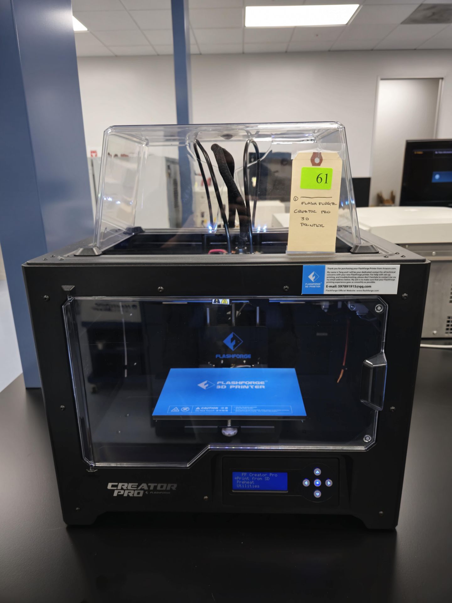 FLASH FORGE CREATOR PRO 3D PRINTER