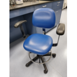 BLUE LAB STOOL