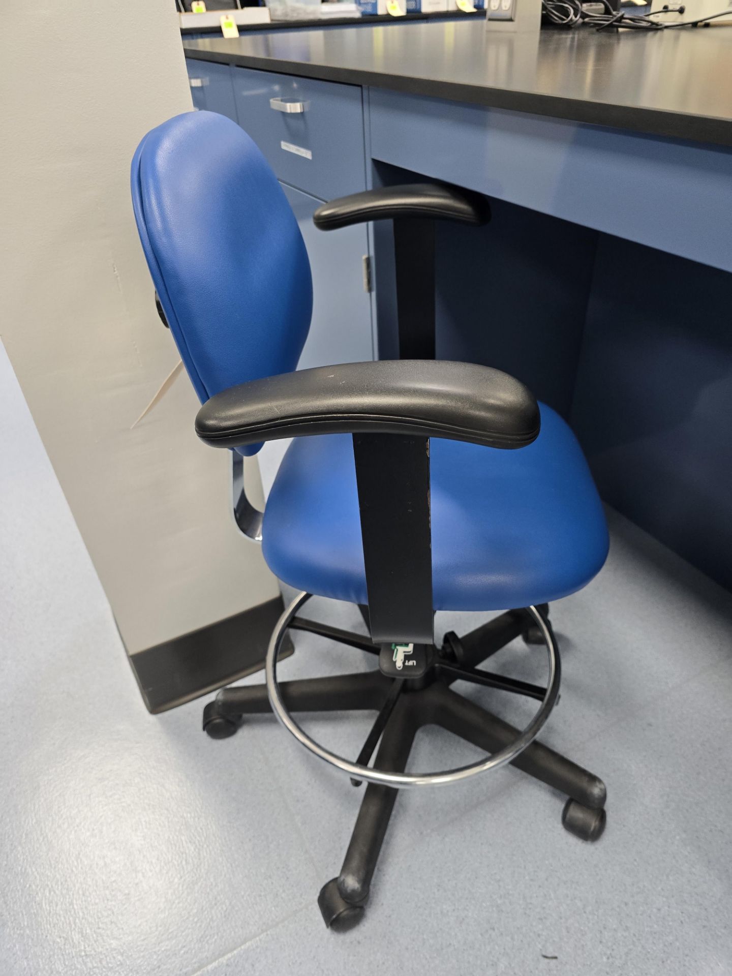 BLUE LAB STOOL - Image 2 of 2