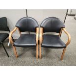 LIGHT BROWN BLACK SIDE CHAIRS