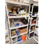 ASST FILLER ROLLS & SUPPLIES IN 2 SHELVES