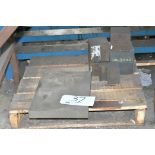 Lot-Steel Setup Block on (1) Pallet Under (1) Bench