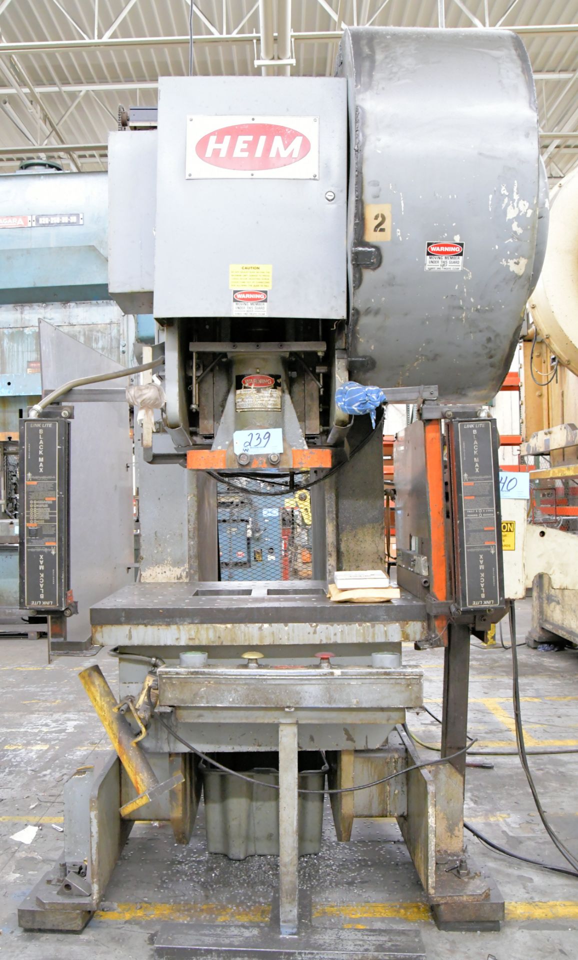 Heim 12A, 120-Ton Capacity C-Frame Air Clutch Press