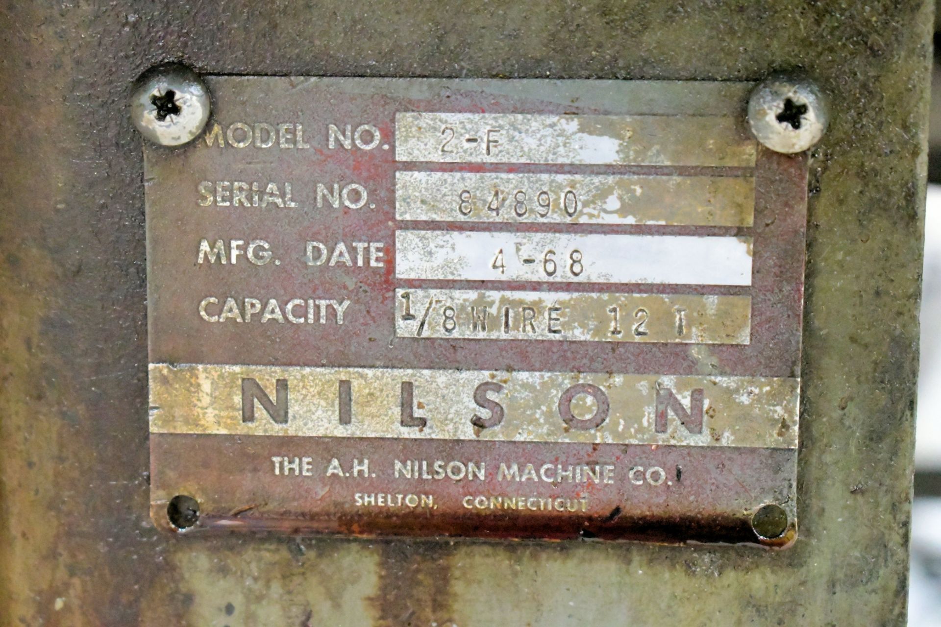 Nilson Model 2-F, 4-Slide Machine, 1/8 Wire 12T Capacity - Image 6 of 6