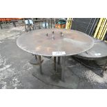 Custom Fabricated 54" Diameter Revolving Feed Table