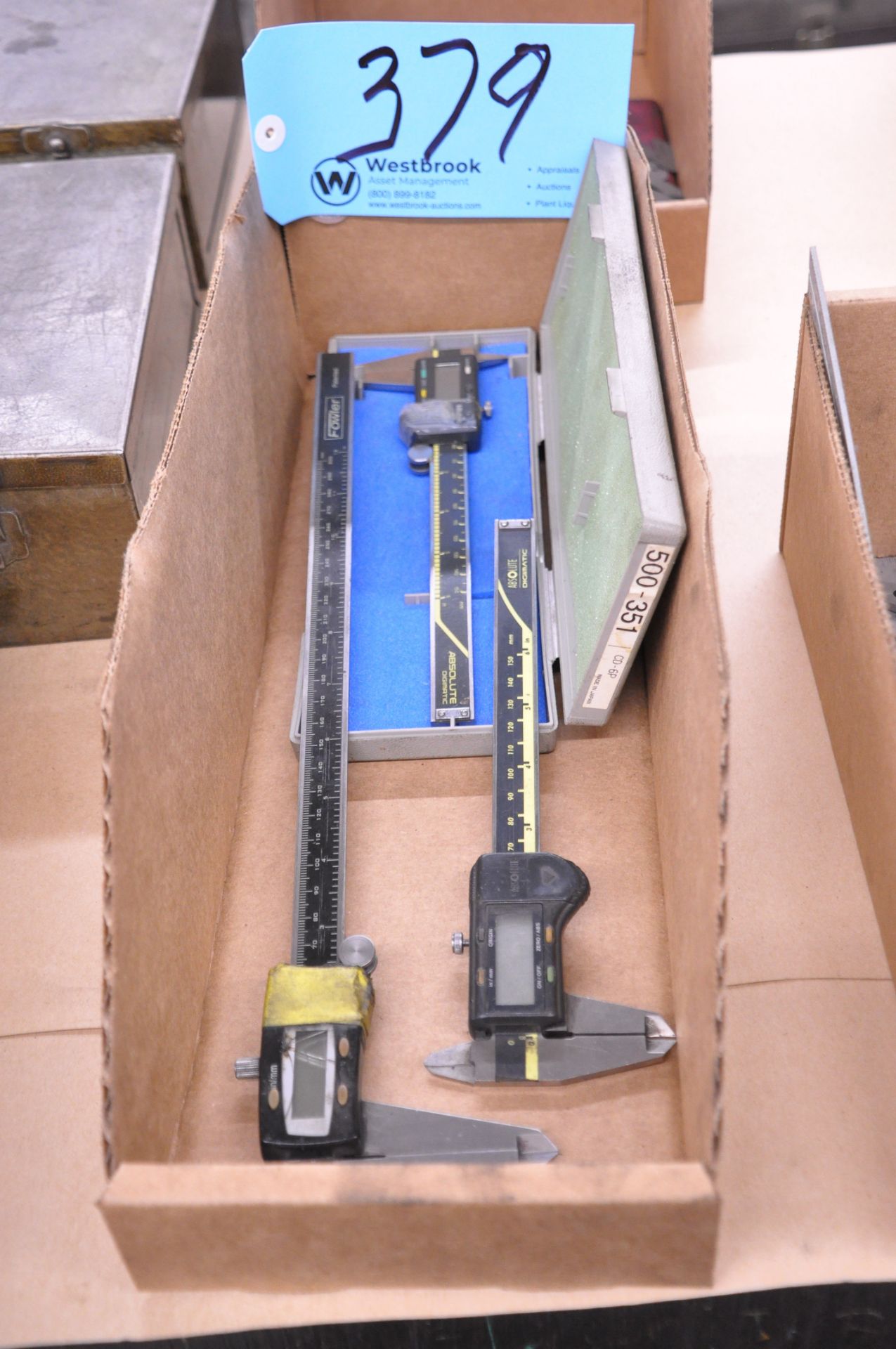 Lot-(3) Various Digital Calipers in (1) Box