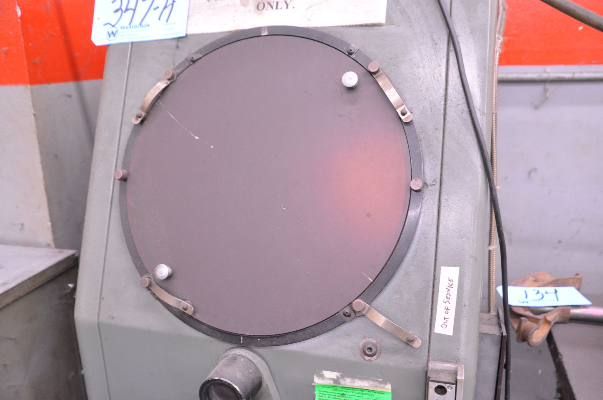 Covel Mfg. Style No. 14, 14" Optical Comparator, Acu-Rite 2-Axis Digital Positioning - Image 3 of 5