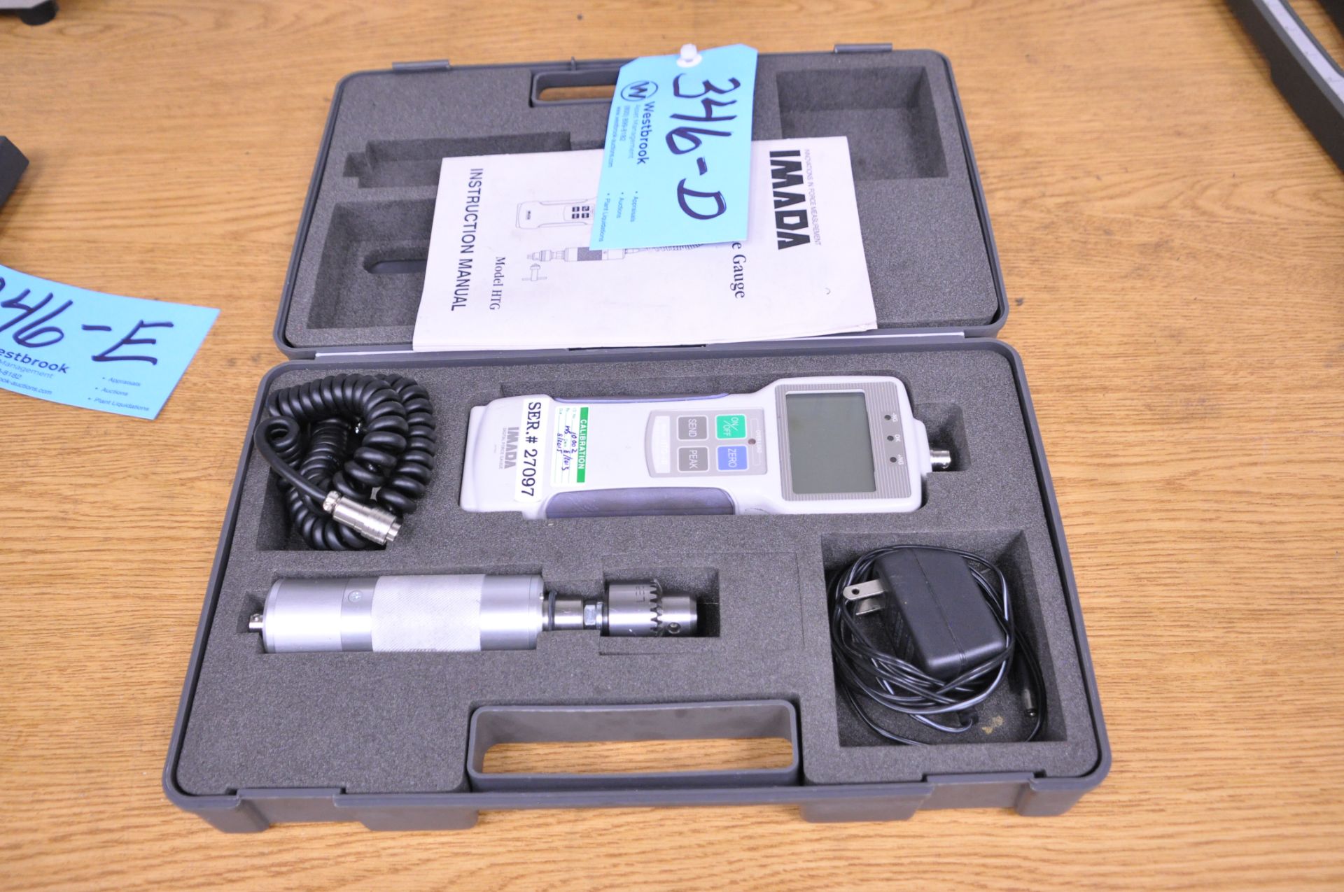 Imada HTG-40, Digital Force Indicator Gauge with Case