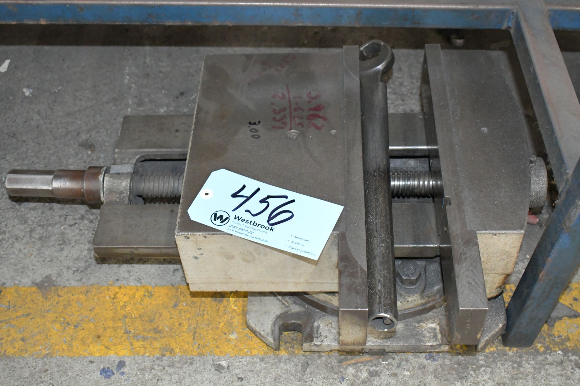 Lot-Tooling, (3) Machine Vises (Need Repair), and (1) Indexing Bending Die on Floor - Image 2 of 4